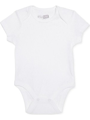 Hellobaby Erkek Bebek Jakarlı Body Çıtçıtlı Zarf Yaka Atlet