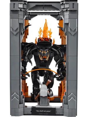 Urfakent 10367   Icons - Yüzüklerin Efendisi: Balrog™ Kitaplık Dekoru 1201 Parça +18 Yaş