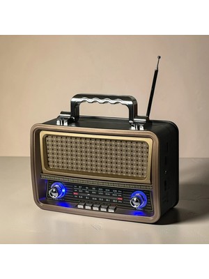 Dexxony Retro & Vintage Nostaljik Radyo - Bluetootlu Büyük Boy Salon Radyosu - Bluetooth Hoparlör