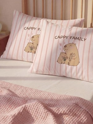 LC Waikiki Hayvan Figürü Baskılı Çizgili Yastık Kılıfı 2 Li 50X70 cm  (S6)