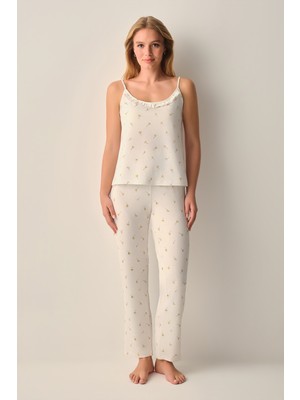 Suwen Nude Atlet Pantolon Pijama Takımı