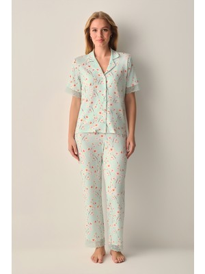 Suwen Rayne Gömlek Yaka Pijama Takımı