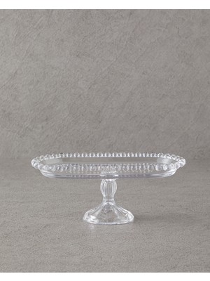 Feyza Design Miny Cam Ayaklı Şeffaf Sunumluk, Şık ve Dayanıklı Tasarım