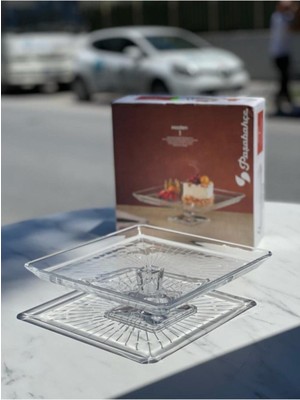 Feyza Design Şık Madlen Ayaklı Kare Sunumluk FMA04996, Zarif Sunumlar Için Ideal