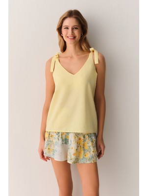 Suwen Sunny Modal Atlet Şort Pijama Takımı