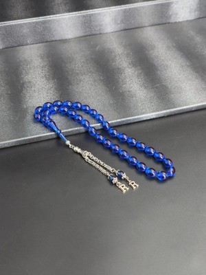 Beyzi Model Ateş Kehribar Tesbih Kişiye Özel Harfli Tasarım Püskül