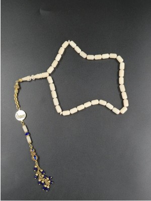 Kişiye Özel Isimli Koleksiyonluk Usta Işi Tesbih Gümüş Üstüne 22K Altın Kaplama