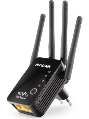 Wıfı Repeater + Router + Ap 300MBPS Siyah LV-WR16