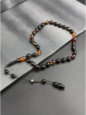 A Serisi Usta Imzalı Özel Renk Ateş Kehribar Tesbih Sistemli Püskül Ile Muazzam Çekim