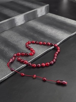 A Serisi Usta Imzalı Özel Renk Ateş Kehribar Tesbih Sistemli Püskül Ile Muazzam Çekim