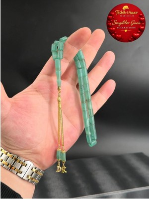 Sevgililer Günü Koleksiyonu Özel Renk Kesme Ateş Kehribar Tesbih, Kişiye Özel Harfli Tasarım Püskül.