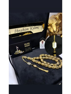 Kişiye Özel Isimli Sertifikalı 24 Ayar Altın Parçacıklı 14 Ayar Altın Kaplama Püsküllü