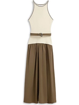 Twist KUMAŞ MIX KEMERLİ ELBİSE TS1260002378021