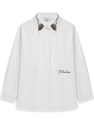 Twist KONTRAST NAKIŞLI GÖMLEK TS1260025219018