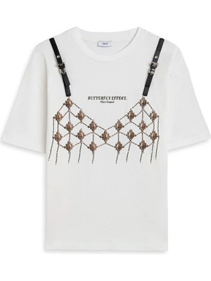 Twist KEMERLİ VE BASKILI TİŞÖRT TS1260070195018