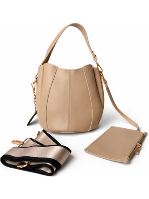 Moon Çanta Nox Omuz Çantası Vizon