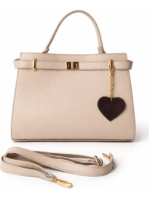 Moon Çanta Yelena Omuz Çantası  Vizon