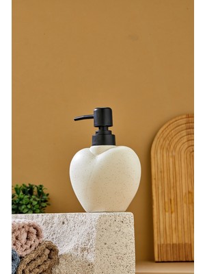 Cooker Kalp Şeklinde 280 ml Seramik Sıvı Sabunluk CKR3884