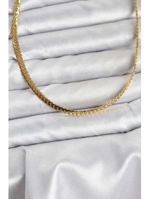 Hediyelik Hikayeler 316L Çelik Gold Renk Zincir Kadın Kolye