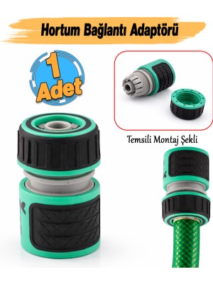 Badem10 Yarım Parmak 1/2 Inç Hortum Adaptörü Sök Tak Sistem Sulama Başlığı Bağlantı Adaptörü 1 Adet