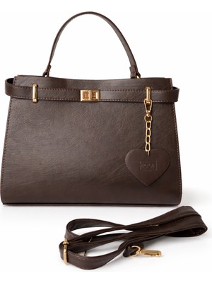 Moon Çanta Yelena Omuz Çantası Kahve