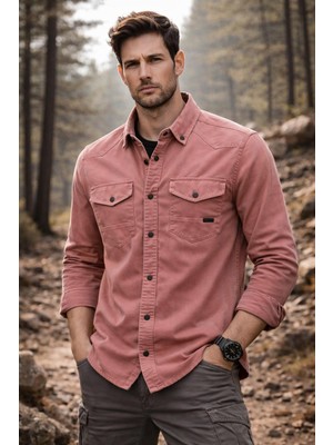 Classics Men Yxc Uzun Kol Slim Fit Erkek Kot Gömlek - 7467