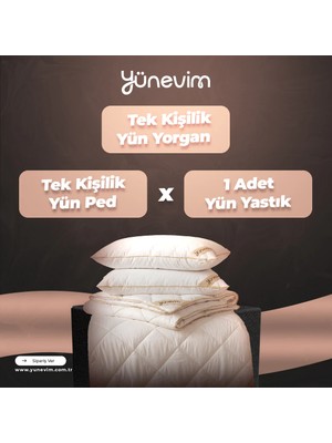 Yünevim Tek Kişilik Yatak Seti Indirimi (+1 Adet Yastık Hediye)