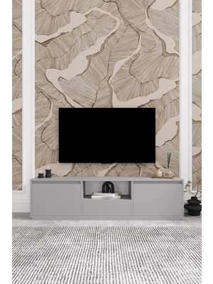 Aymobsan Vanguard 3 Kapaklı Tv Ünitesi 160 cm - Sis Gri