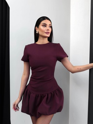 Esra Helvacı Balon Etek Mini Elbise