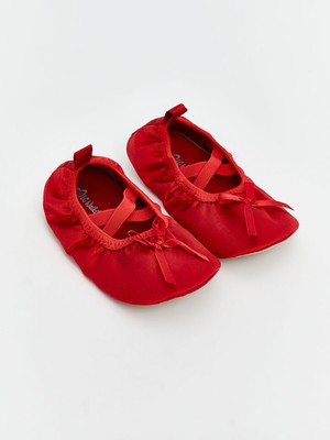 Lcw Kırmızı Fiyonk Detaylı Kız Çocuk Pisi Pisi Ayakkabı