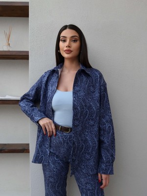 Esra Helvacı Etnik Desen Gömlek