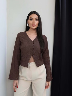 Esra Helvacı Fisto Desenli Bluz
