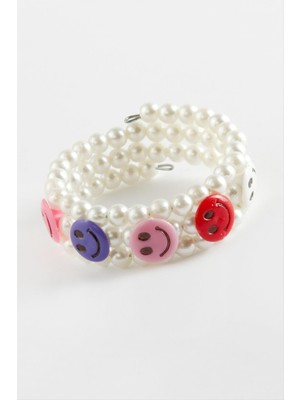 Zero Land Hnrlishp Inci Boncuklu Çocuk Bileklik-Beyaz