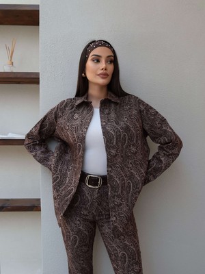 Esra Helvacı Etnik Desen Gömlek