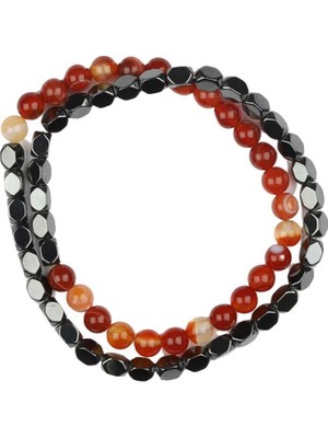 Bueno Shoes Kiremit Doğal Taş Erkek Bileklik 06BD2012 06BD2012