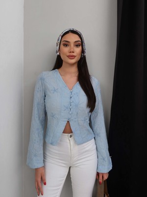 Esra Helvacı Fisto Desenli Bluz