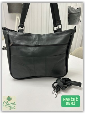 Hakiki Deri Kadın Rahat Omuz ve El Çantası