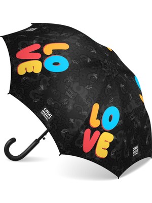 Coral High Kids Renkli Love Desenli Çocuk Şemsiyesi 36109