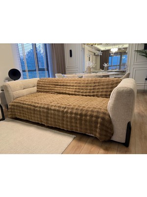 Çeyiz Merkezi Tavşan Tüyü Koltuk Örtüsü 170X215