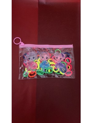 No Name Renkli Çocuk Lastik Toka Seti (Çantalı)