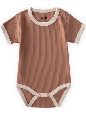 Cigit Omuzu Kırmalı Biyeli Zıbın Kahve