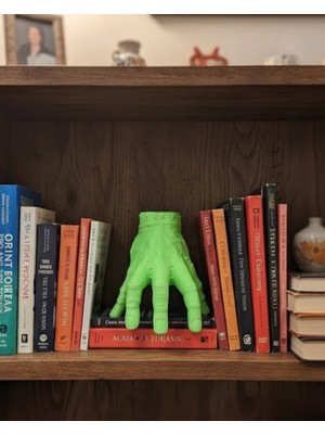Store Mania Ieg™ 3D Modern Yeşil El Heykeli 27X22 cm Raf ve Konsol Üstü Dekor