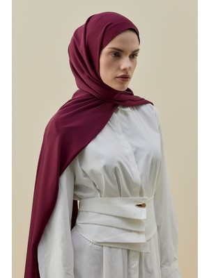 Merwish Vintage Kadın Şal 2616 Bordo