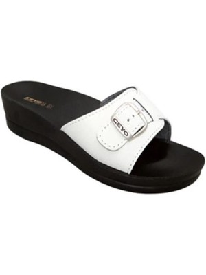 Ceyo Minerva Tokalı Bej Anatomik Terlik