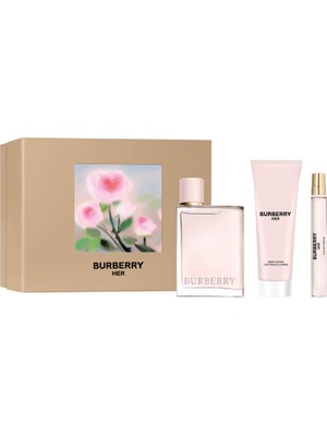 Burberry Her EDP 100 ml Meyvemsi Koku + Body Lotion 75 ml Hediyelik Seti