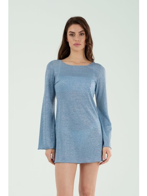 Louren P25197 Sırt Dekolteli Mini Elbise