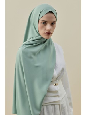 Merwish Vintage Kadın Şal 2616 Mint Yeşil
