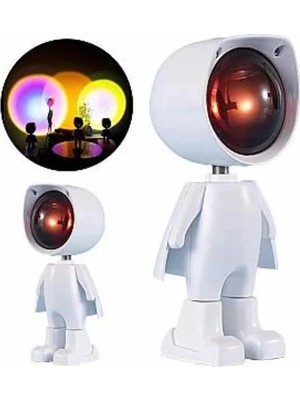İlkyaz Fashion Gün Batımı Projektör Lamba Astronot Görünümlü Dekoratif Masa Lambası ILKYZHB-RS3455