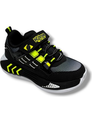 Ndrops 028-26 Anorak Anatomik Çocuk Sneaker Siyah Sarı 26-30
