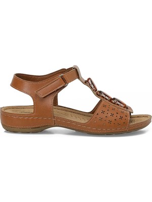 Polaris 167231.Z6FX Taba Kadın Düz Sandalet